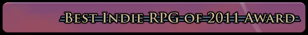 Best Indie RPG of 2011 Award