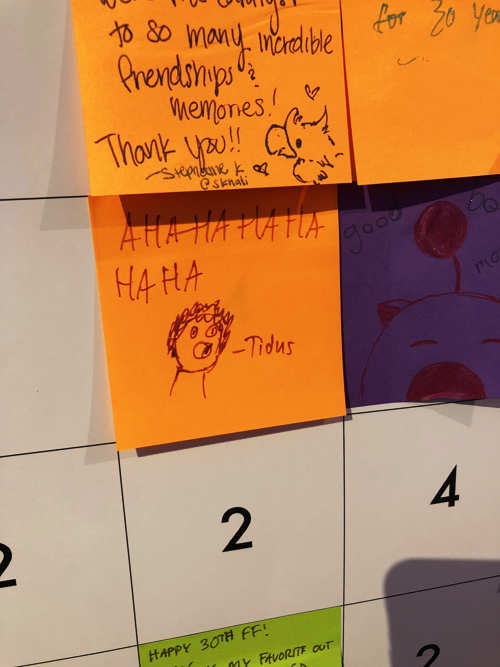 Final Fantasy Dedication Wall