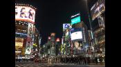 Shibuya at street level.