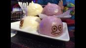 Slime buns! The white were filled with pork, and the purple, with sweet potato.