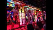 It's such classical Japanese-themed decor... injected with neon lights!