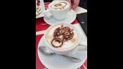 The detail on this Cloud latte art was so much that I couldn't see it without stepping back.