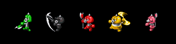 Super Mario RPG Sprites: Axem Rangers