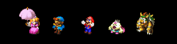 Super Mario RPG Sprites: Heroes