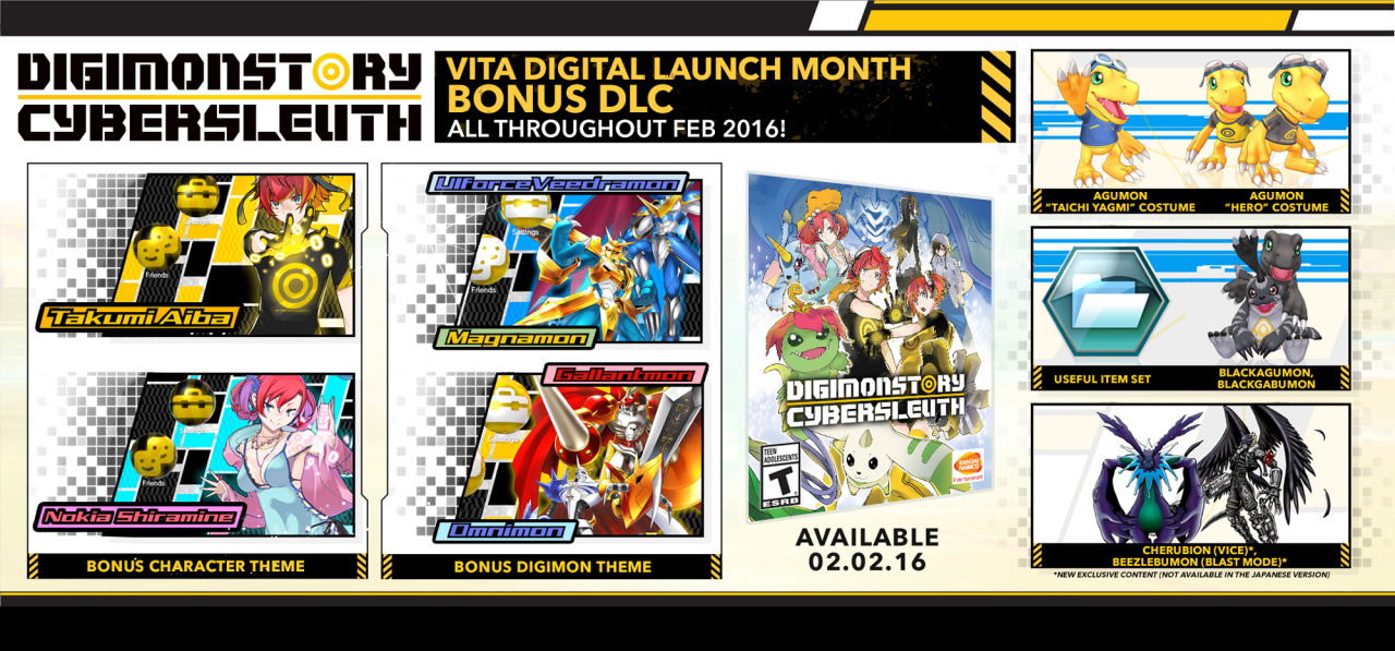digimon story cyber sleuth ps4 vita preorder bonus bonuses media vision bandai namco