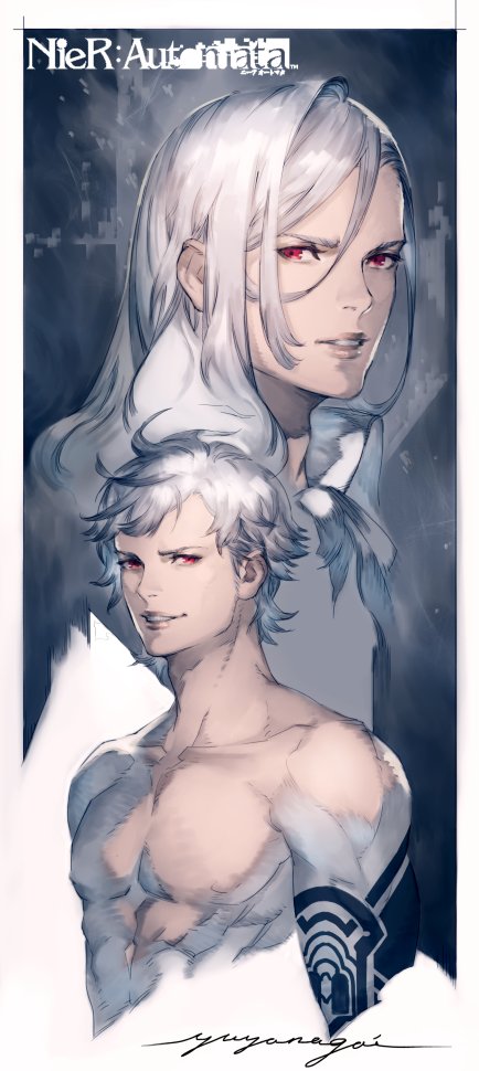 nier automata yuya nagai adam and eve art