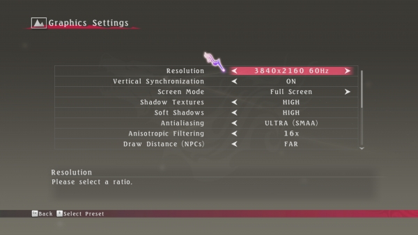 tales of berseria graphics settings 1