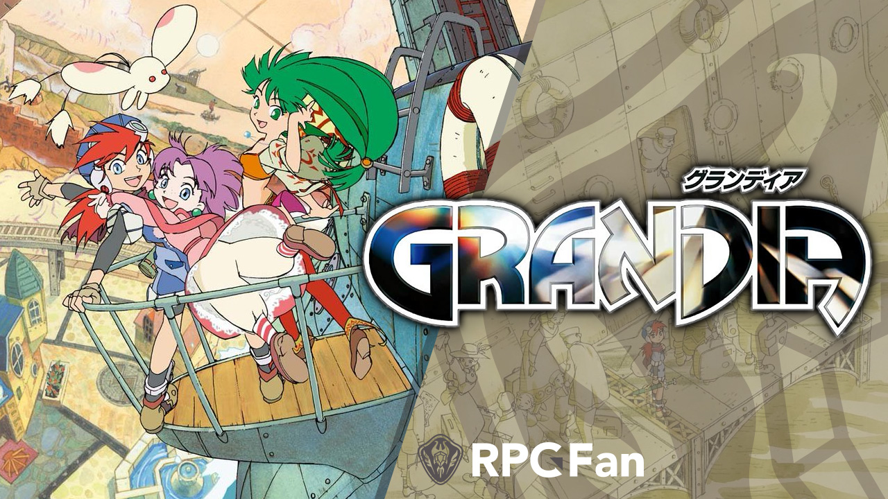Grandia Screenshot: Sue and Feena and Justin on the deck!